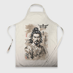Фартук кулинарный Vintage samurai, цвет: 3D-принт