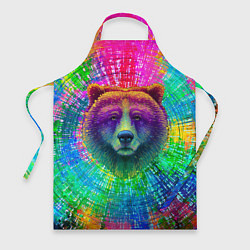 Фартук кулинарный Цветной медведь, цвет: 3D-принт