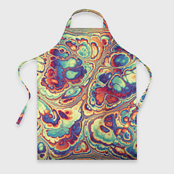 Фартук кулинарный Абстрактный разноцветный паттерн, цвет: 3D-принт