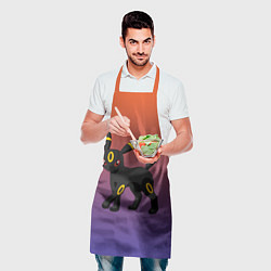 Фартук кулинарный Умбреон покемон-кот, цвет: 3D-принт — фото 2
