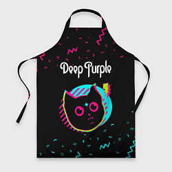 Фартук кулинарный Deep Purple - rock star cat, цвет: 3D-принт