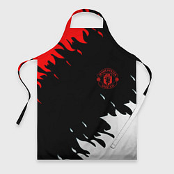 Фартук кулинарный Manchester United flame fc, цвет: 3D-принт