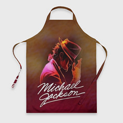 Фартук кулинарный Michael Jackson нарисованный кистью, цвет: 3D-принт