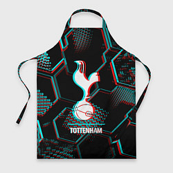 Фартук Tottenham FC в стиле glitch на темном фоне