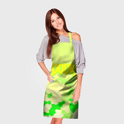 Фартук кулинарный Doom токсичное лого броня, цвет: 3D-принт — фото 2