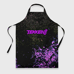 Фартук кулинарный Tekken 8 неоновые краски спорт, цвет: 3D-принт