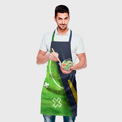 Фартук кулинарный Leeds United football field, цвет: 3D-принт — фото 2