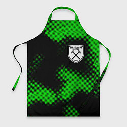 Фартук кулинарный West Ham sport halftone, цвет: 3D-принт