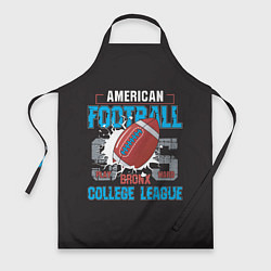 Фартук кулинарный American football college league, цвет: 3D-принт