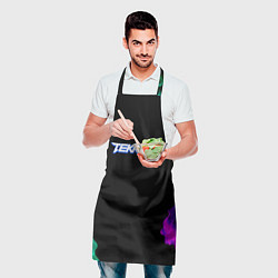 Фартук кулинарный Tekken огненный дым текстура, цвет: 3D-принт — фото 2