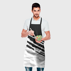 Фартук кулинарный Ювентус спорт текстура, цвет: 3D-принт — фото 2