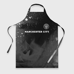 Фартук кулинарный Manchester City sport на темном фоне посередине, цвет: 3D-принт