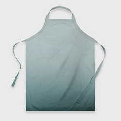 Фартук кулинарный Градиент светлый серо-бирюзовый, цвет: 3D-принт