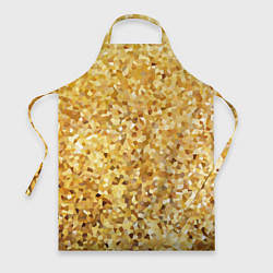 Фартук кулинарный Золотая мелкая мозаика, цвет: 3D-принт