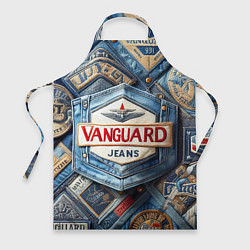 Фартук кулинарный Vanguard denim patchwork - ai art, цвет: 3D-принт