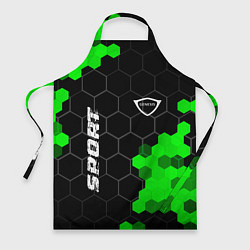 Фартук кулинарный Genesis green sport hexagon, цвет: 3D-принт