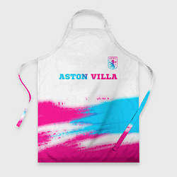 Фартук Aston Villa neon gradient style посередине