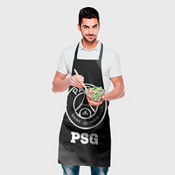 Фартук кулинарный PSG sport на темном фоне, цвет: 3D-принт — фото 2