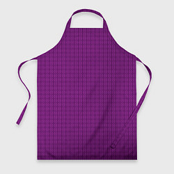 Фартук кулинарный Ярко-фиолетовый однотонный с рисуноком, цвет: 3D-принт