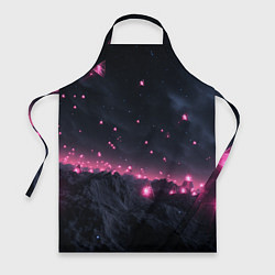 Фартук кулинарный Яркие пирамидки в космосе, цвет: 3D-принт