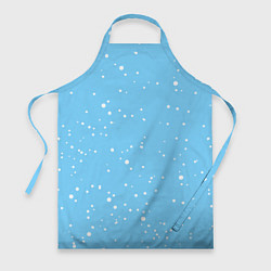 Фартук кулинарный Снежинки на нежно голубом, цвет: 3D-принт
