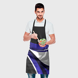 Фартук кулинарный Фольцваген - синяя волна, цвет: 3D-принт — фото 2