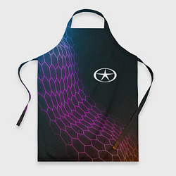 Фартук кулинарный JAC neon hexagon, цвет: 3D-принт