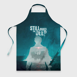 Фартук кулинарный Still wakes the deep силуэт, цвет: 3D-принт