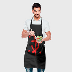 Фартук кулинарный Doom logo red, цвет: 3D-принт — фото 2