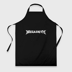 Фартук Megadeth logo white