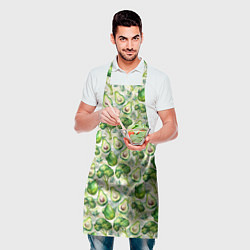 Фартук кулинарный Авокадо и брокколи, цвет: 3D-принт — фото 2