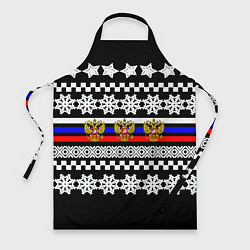 Фартук кулинарный Rusiia winter pattern, цвет: 3D-принт