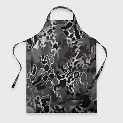 Фартук Чёрно-серый абстракция