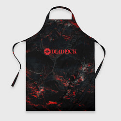 Фартук кулинарный Deadlock logo red texture, цвет: 3D-принт
