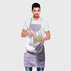 Фартук кулинарный Штукатурка и лавандовая краска, цвет: 3D-принт — фото 2