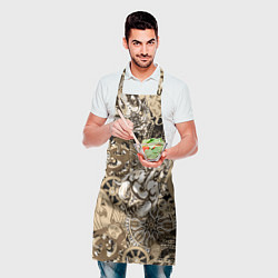 Фартук кулинарный Колесо сансары Будда и Ганеша, цвет: 3D-принт — фото 2