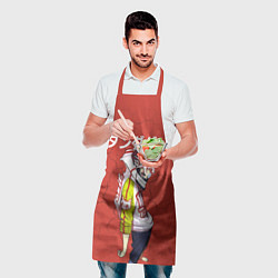Фартук кулинарный Dandadan: Ken Takakura, цвет: 3D-принт — фото 2