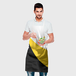 Фартук кулинарный Мы русские с нами Бог малый желтый крест Николай I, цвет: 3D-принт — фото 2