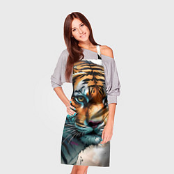 Фартук кулинарный Серьезный тигр, цвет: 3D-принт — фото 2