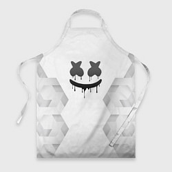 Фартук кулинарный Marshmello white poly, цвет: 3D-принт