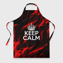 Фартук Keep calm flame red