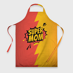 Фартук кулинарный Super mom - superhero, цвет: 3D-принт