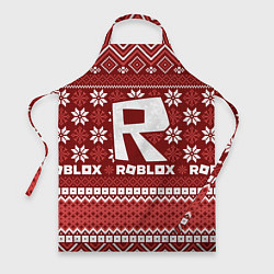 Фартук кулинарный Новогодний свитер ugly Roblox, цвет: 3D-принт