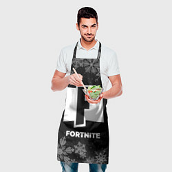 Фартук кулинарный Снежный Fortnite, цвет: 3D-принт — фото 2