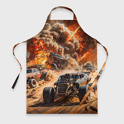 Фартук кулинарный Mad Max - explosion cars, цвет: 3D-принт