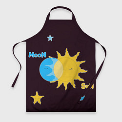 Фартук Солнце и луна космос