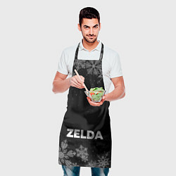 Фартук кулинарный Снежный Zelda, цвет: 3D-принт — фото 2