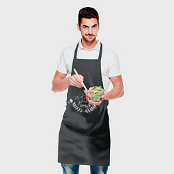 Фартук кулинарный Новогодний Тимур мелом, цвет: 3D-принт — фото 2