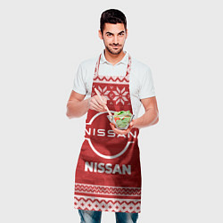 Фартук кулинарный Новогодний Nissan, цвет: 3D-принт — фото 2