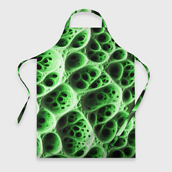 Фартук кулинарный Зелёная пористая структура, цвет: 3D-принт